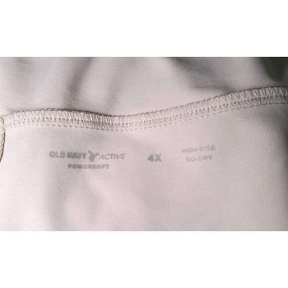 NEW Navy Active Go Dry Powersoft High Rise Pull On Shorts Light Beige Size 4X - Picture 2 of 9